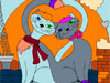 Feline Romance Coloring Game