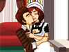 Maid Kissing Her Boss